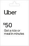 $50 Uber Gift Card $45 & More