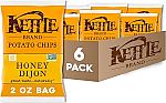 6-pack Kettle Brand Potato Chips, Honey Dijon Kettle Chips 2oz bags $5.60