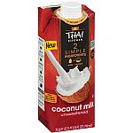 25.36-oz Thai Kitchen Unsweetened Coconut Milk $4.01