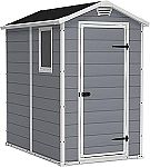 Keter Manor 4x6 Resin Outdoor Storage Shed Kit $352