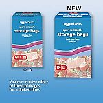 Amazon Basics Food Storage Bags Sale 150-Ct Quart $3.70, 120-Ct Gallon $4.83