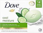 14-Count 3.75-oz Dove Beauty Soap Bar (Cucumber and Green Tea) $11.18 (Reg $21.47)