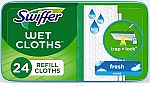 2 x 24-Count Swiffer Sweeper Wet Mopping Cloths $8.89