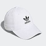 adidas women Relaxed Strap-Back Hat (Black or White) $8 + Free Shipping