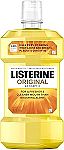 Listerine Original Antiseptic Oral Care Mouthwash 1L $5.23