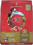 Purina ONE Dry Dog Food Lamb and Rice Formula - 31.1 lb. Bag $29.39