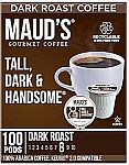 100-Ct Maud's Dark Roast Coffee Keurig Pods $27