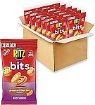 12-pack RITZ Bits Peanut Butter Cracker Sandwiches 3 Ounce Bags $11.70