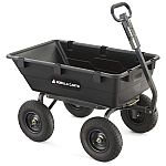 Gorilla Carts 6 cu ft Heavy Duty Poly Dump Cart with Steel Frame $129 (orig. $189)