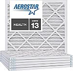 4-pack Aerostar 20x20x1 MERV 13 Pleated Air Filter $20.38