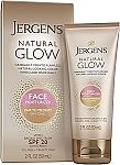 Jergens Natural Glow Face Self Tanner Body Lotion with SPF 20 2Oz $2.69