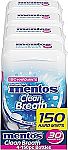 4-Pack 150-Piece Mentos Clean Breath Sugarfree Hard Mint $9.26 (Reg $16.81)