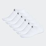 6 pairs adidas Trefoil No-Show Socks $6.30 + Free Shipping