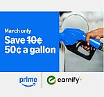 Prime Members - Save 50 cents per Gallon from July 2-5 (link to earnify required)