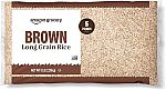 20 lbs Amazon Grocery, Brown Long Grain Rice $11.59