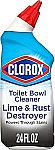 24-Oz Clorox Toilet Bowl Cleaner, Rain Clean $1.59