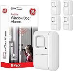 GE Personal Security Window and Door Alarm, 5 Pack $12.47