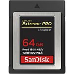 SanDisk 64GB Extreme PRO CFexpress Card Type B $42