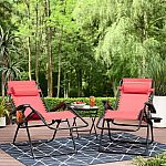 2-pack Mainstays Reclining Zero-Gravity Sling Outdoor Chair with Cup Holders $48