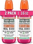 2-Pack 16-Oz TheraBreath Anticavity Fluoride Mouthwash, Sparkle Mint $10.47 (Reg $23)