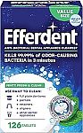 126 Count Efferdent Retainer Cleaner & Denture Cleanser Tablets $3.73