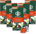 50 Count Starbucks by Nespresso Original Line, Single-Origin Colombia Espresso Pods $17.65