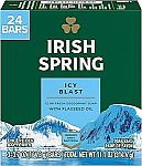 24 Bars Irish Spring Icy Blast Bar Soap 3.7 Oz $13