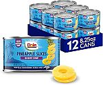 12-pack Dole Pineapple Slices in Heavy Syrup 8.25 oz Cans $8.75