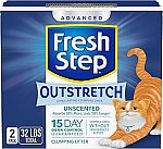 32-lbs Fresh Step Outstretch Advanced Cat Litter (Unscented) $9.71 (Reg $32.39)