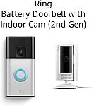 Amazon Ring Battery Doorbell with Ring Indoor Cam 2nd Gen $79.99