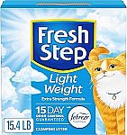 15.4-Lb Fresh Step Light Weight Clumping Litter $6.22