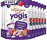 8-pack Happy Tot Organics Yogis Freeze-Dried Yogurt & Fruit Snacks $12