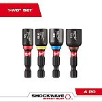 4-piece Milwaukee SHOCKWAVE Impact Duty 1-7/8 in. Alloy Steel Magnetic Nut Driver Set $5.97 (orig. $12.97)