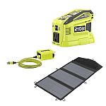 RYOBI 150WPush Start Power Source with 21W Foldable Solar Panel $129 and more