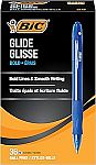 36 Count BIC Glide Velocity Bold Ballpoint Pens $8.25