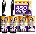 5-Ct 450-Sheets Lint Rollers for Pet Hair, Couch, Furniture $4.49