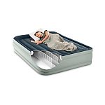 Intex Air Mattress Inflatable Elevated 18" Internal Pump Queen $24