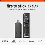 Amazon Fire TV Stick 4K Max streaming device (newest model) $29.99 (YMMV)