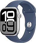 Apple Series 10 Watch GPS 46mm Silver Aluminum Case $299