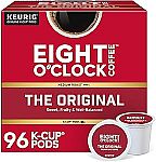 96-Ct Eight O'Clock Coffee The Original K-Cup Pods $27.34