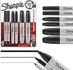 6-Count Sharpie Permanent Markers Variety Pack (Black) $4.93 (Reg $11.54)