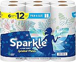 6 Double Rolls Sparkle Pick-A-Size Paper Towels $7