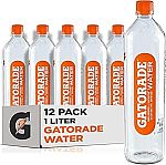 12-Count 1L Gatorade Electrolyte Infused Alkaline Water $13.86