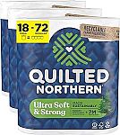 18-Pack Quilted Northern Ultra Soft & Strong Toilet Paper $15