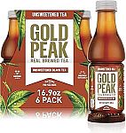6-pack Gold Peak Tea, Unsweet Tea, 16.9 fl oz $5.74