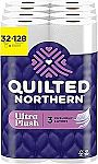 32-Count Quilted Northern Toilet Paper Mega Rolls (Ultra Plush) $23.84