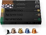 50 Count Nespresso Capsules Original Line, Mild Roast Blend Variety Pack $32.51