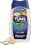 72 Count TUMS Ultra Strength Antacid Chewable Tablets $3