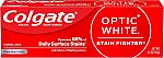 Colgate Optic White Stain Fighter Whitening Toothpaste 4.2 Oz $1.79