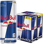 4-Pack 8.4-Oz Red Bull Energy Drink (Original) $4.50
